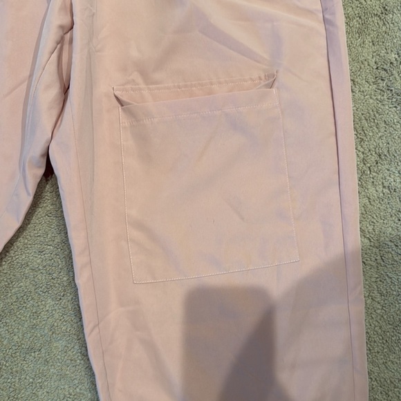 Plus Size Dusty Pink Cargo Pants with Flap Pockets & Drawstring Waist - Size 3XL - Picture 6 of 6